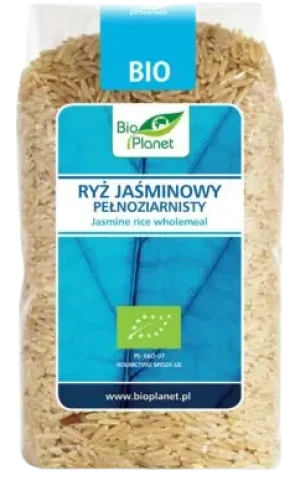 RYŻ JAŚMINOWY PEŁNOZIARNISTY BIO 500 g