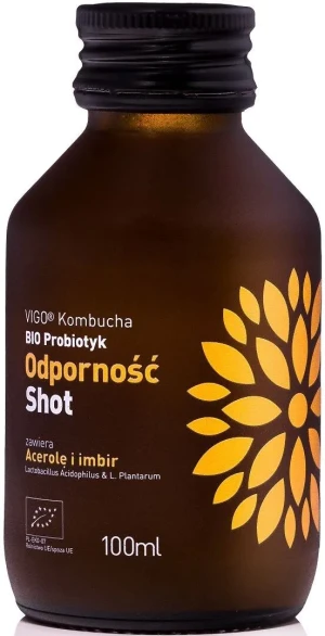 SHOT KOMBUCHA ODPORNOŚĆ BEZGLUTENOWY BIO 100 ml
