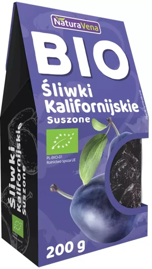 ŚLIWKI KALIFORNIJSKIE SUSZONE BIO 200 g