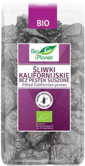 ŚLIWKI KALIFORNIJSKIE BEZ PESTEK BEZGLUTENOWE BIO 400 g