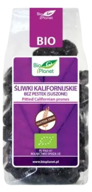 ŚLIWKI KALIFORNIJSKIE BEZ PESTEK BEZGLUTENOWE BIO 200 g