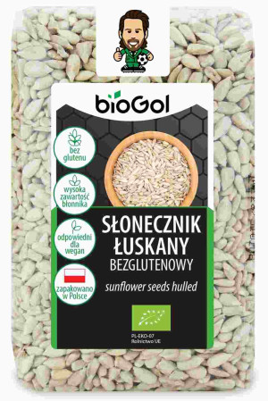 SŁONECZNIK ŁUSKANY BEZGLUTENOWY BIO 350 g