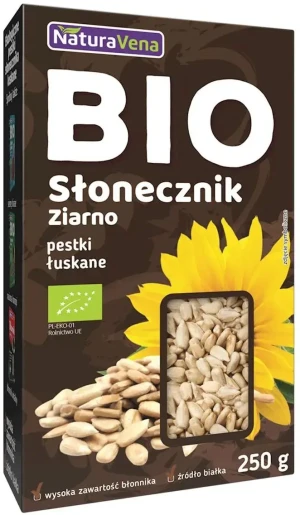 SŁONECZNIK ŁUSKANY BIO 250 g