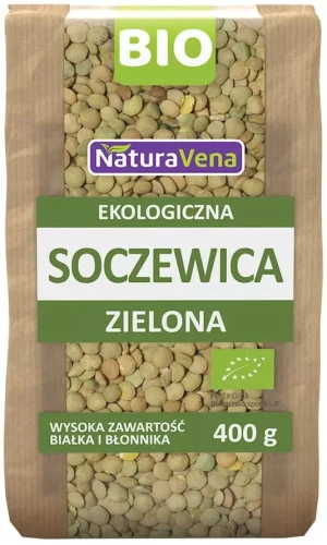 SOCZEWICA ZIELONA BIO 400 g