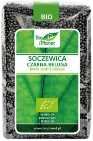 SOCZEWICA CZARNA BELUGA BIO 500 g