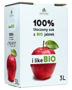 SOK JABŁKOWY TŁOCZONY NATURALNY NFC BIO 3 L