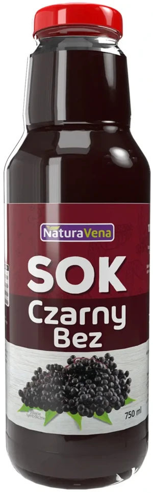SOK Z CZARNEGO BZU 100 % 750 ml