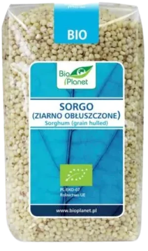 SORGO ZIARNO OBŁUSZCZONE BIO 500 g
