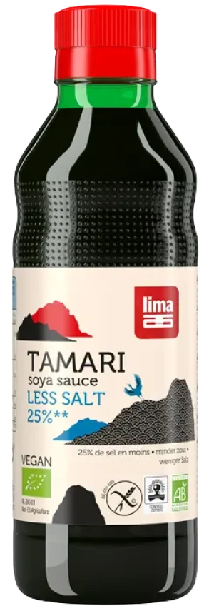 SOS SOJOWY TAMARI 25 % MNIEJ SOLI BEZGLUTENOWY BIO 250 ml
