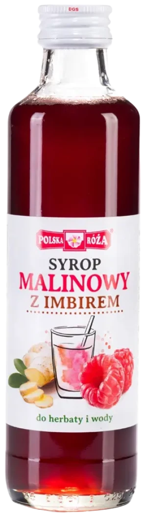 SYROP MALINOWY Z IMBIREM 250 ml