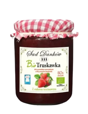 TRUSKAWKA 80 % Z CUKREM TRZCINOWYM BIO 270 g