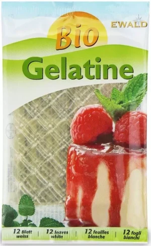 ŻELATYNA W LISTKACH (12 LISTKÓW) BIO 20 g