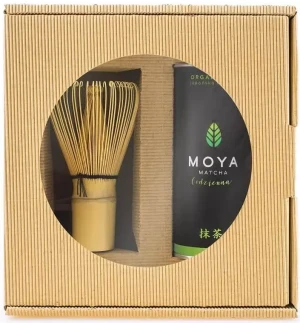 ZESTAW HERBATA ZIELONA MATCHA CODZIENNA BIO 30 g + MIOTEŁKA BAMBUSOWA CHASEN