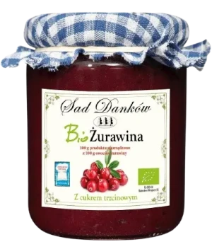 ŻURAWINA Z CUKREM TRZCINOWYM BIO 260 g