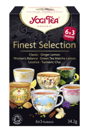 HERBATKA EKSPRESOWA FINEST SELECTION (MIX HERBATEK) BIO (6 x 3 TOREBKI) 34,2 g