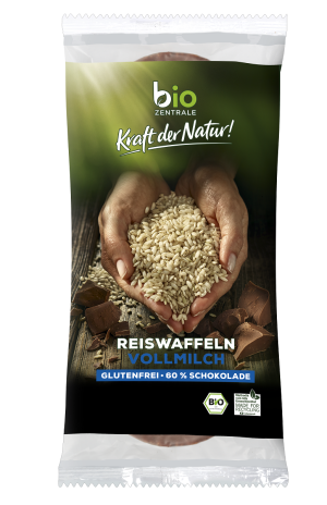 WAFLE RYŻOWE Z MLECZNĄ CZEKOLADĄ BEZGLUTENOWE BIO 100 g