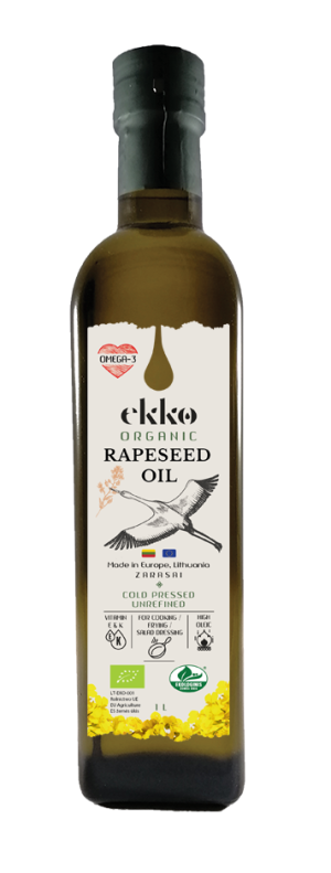 OLEJ RZEPAKOWY VIRGIN OMEGA-3 BIO 1 L