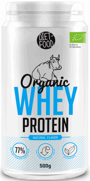 KONCENTRAT BIAŁKA SERWATKOWEGO NATURALNY BIO 500 g