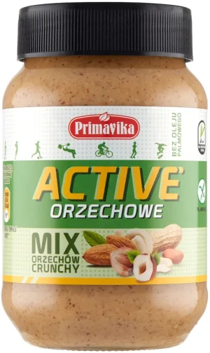 KREM ORZECHOWY CRUNCHY ACTIVE BEZGLUTENOWY 470 g
