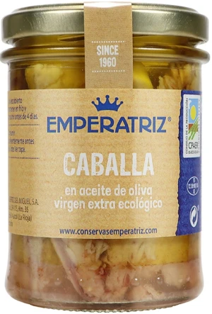 MAKRELA FILETY W BIO OLIWIE Z OLIWEK EXTRA VIRGIN 190 g (125 g)