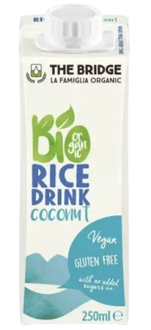 NAPÓJ RYŻOWO - KOKOSOWY BEZ CUKRU BEZGLUTENOWY BIO 250 ml