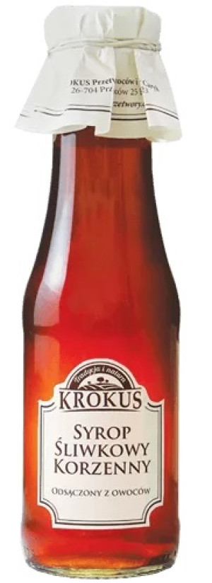 SYROP ŚLIWKOWY KORZENNY 375 g (300 ml)