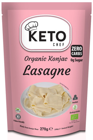 MAKARON KONJAC KETO TYPU LASAGNE BEZGLUTENOWY BIO 270 g
