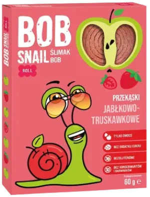 PRZEKĄSKA JABŁKOWO -TRUSKAWKOWA BEZ CUKRU BEZGLUTENOWA 60 g