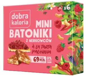 BATONIKI MINI Z NERKOWCÓW A'LA TARTA MALINOWA (6 x 17 g) 102 g