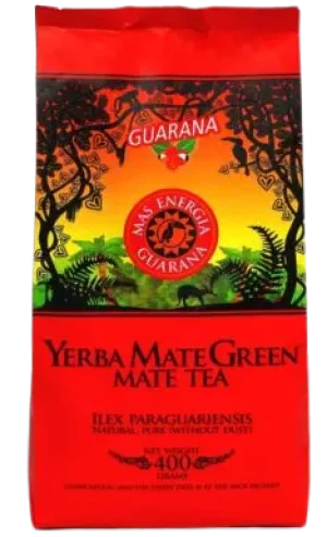 YERBA MATE GREEN MAS ENERGIA GUARANA 400 g