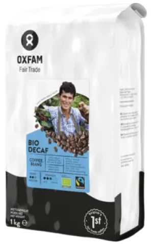 KAWA ZIARNISTA BEZKOFEINOWA ARABICA/ROBUSTA FAIR TRADE BIO 1 kg
