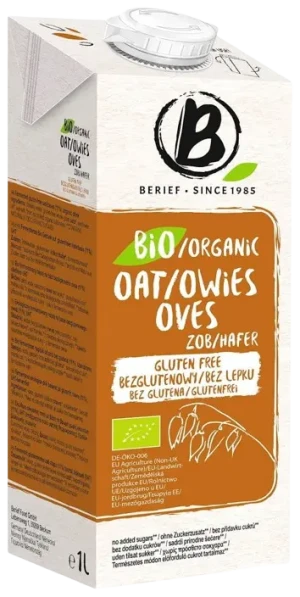 NAPÓJ OWSIANY BEZ CUKRU BEZGLUTENOWY BIO 1 L