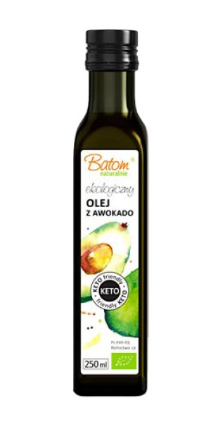 OLEJ Z AWOKADO TŁOCZONY NA ZIMNO KETO BIO 250 ml