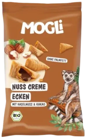 ROŻKI Z KREMEM ORZECHOWO - KAKAOWYM BEZGLUTENOWE BIO 30 g