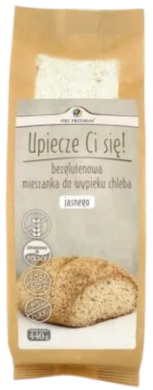 MIESZANKA DO WYPIEKU CHLEBA JASNEGO BEZ CUKRU BEZGLUTENOWA 440 g