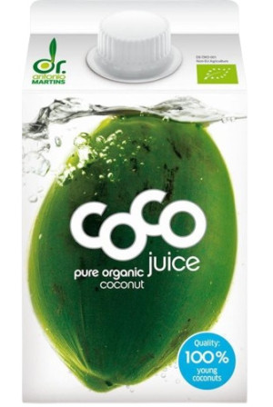 WODA KOKOSOWA BEZ CUKRU NATURALNA BIO 500 ml