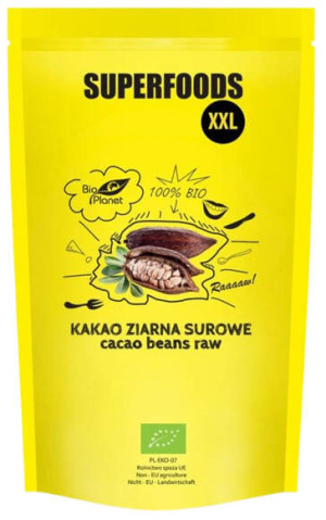 KAKAO ZIARNA SUROWE BIO 600 g