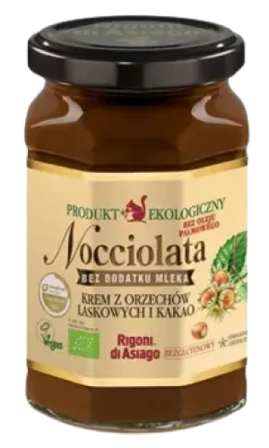 KREM Z ORZECHÓW LASKOWYCH I KAKAO BEZ GLUTENU BIO 250 g