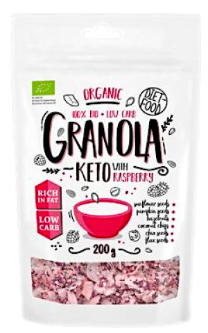 GRANOLA MALINOWA KETO BIO 200 g