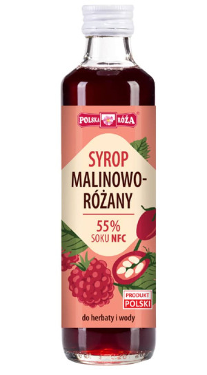 SYROP MALINOWO - RÓŻANY 250 ml