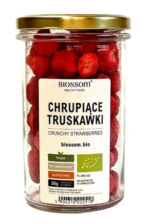 TRUSKAWKI LIOFILIZOWANE CHRUPIĄCE BEZGLUTENOWA BIO 30 g
