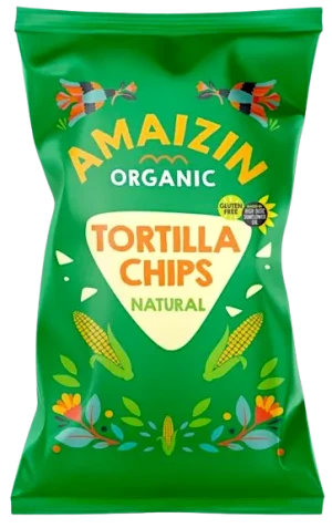 CHIPSY TORTILLA KUKURYDZIANE SOLONE BEZGLUTENOWE BIO 150 g
