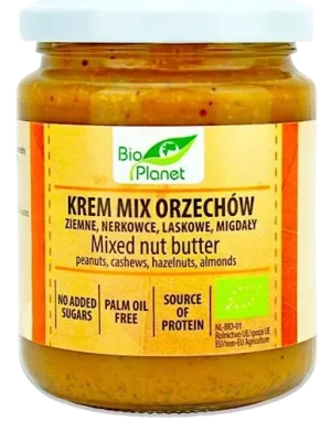 KREM ORZECHOWY MIX (4 ORZECHY) BIO 250 g