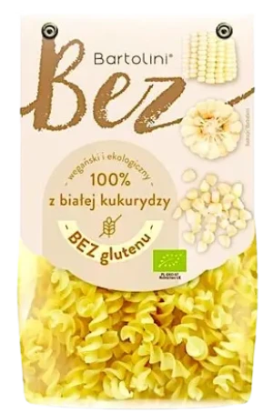 MAKARON Z BIAŁEJ KUKURYDZY ŚWIDERKI BEZGLUTENOWY BIO 250 g