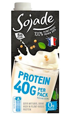 NAPÓJ WYSOKOPROTEINOWY SOJOWY NATURALNY BEZ CUKRU BEZGLUTENOWY BIO 750 ml