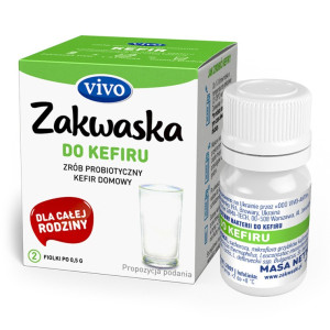 ŻYWE KULTURY BAKTERII DO KEFIRU "ZAKWASKA" BEZGLUTENOWE 1 g (2 FIOLKI)
