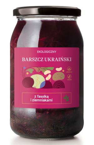ZUPA BARSZCZ UKRAIŃSKI Z FASOLKĄ I ZIEMNIAKAMI BIO 900 ml