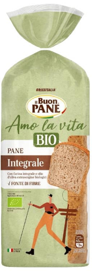 CHLEB TOSTOWY PEŁNOZIARNISTY KROJONY BIO 400 g