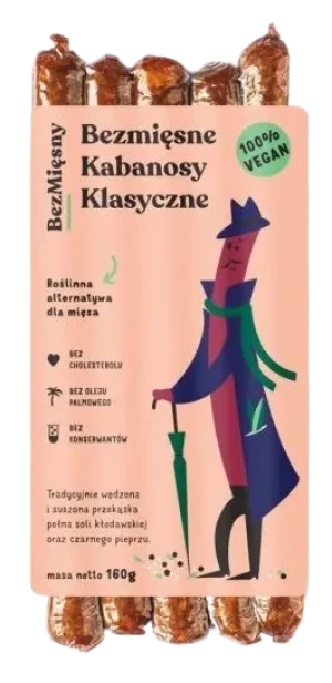 KABANOSY ROŚLINNE KLASYCZNE 160 g