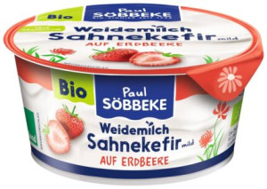 KEFIR Z TRUSKAWKAMI BIO 150 g